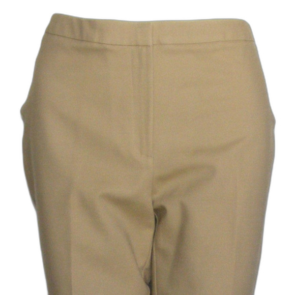 CHICO'S Modern Trousers, 0.5/S/6, Khaki Chinos, Zipper fly, Side elastic/panel - Picture 2 of 15